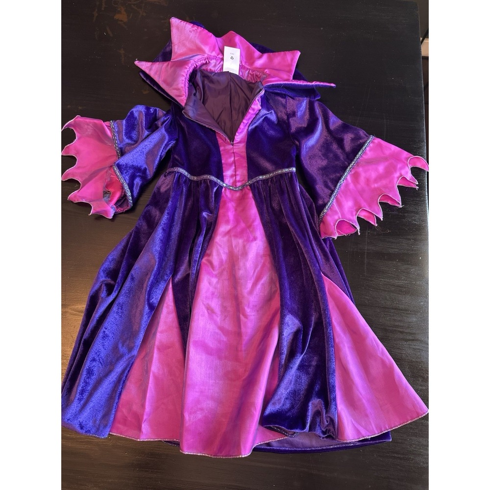 Disney Maleficent Costume Sleeping Beauty Halloween Purple Dress Villain Size 3
